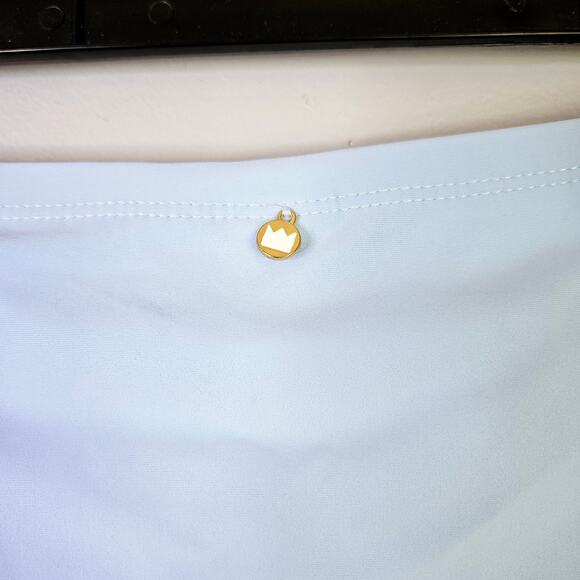 New Crown & Ivy Plus Size 1X Tummy Control Shirred High Waisted Bikini Bottoms - Picture 12 of 15